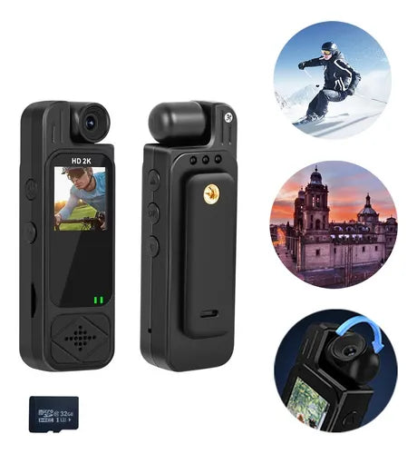 Videocámara Corporal Con Pantalla