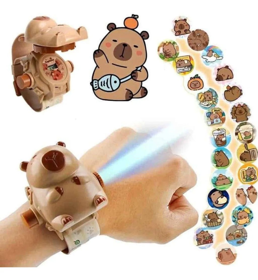 2 Relojes Proyector Capibara Niños