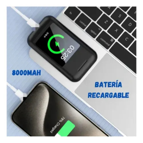 Audífonos Bluetooth Powerbank Pantalla