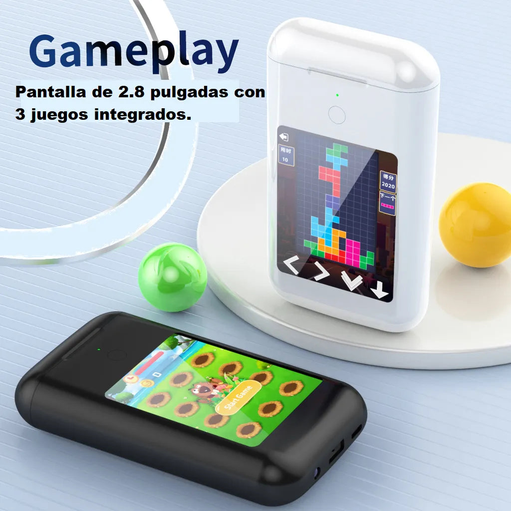 Audífonos Bluetooth Powerbank Pantalla