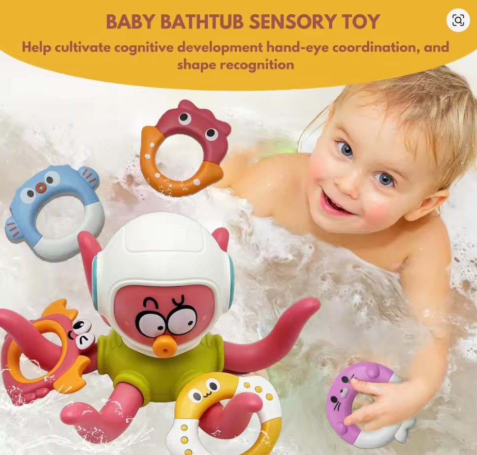 JUGUETE PARA EL BAÑO PULPO FLOTANTE
