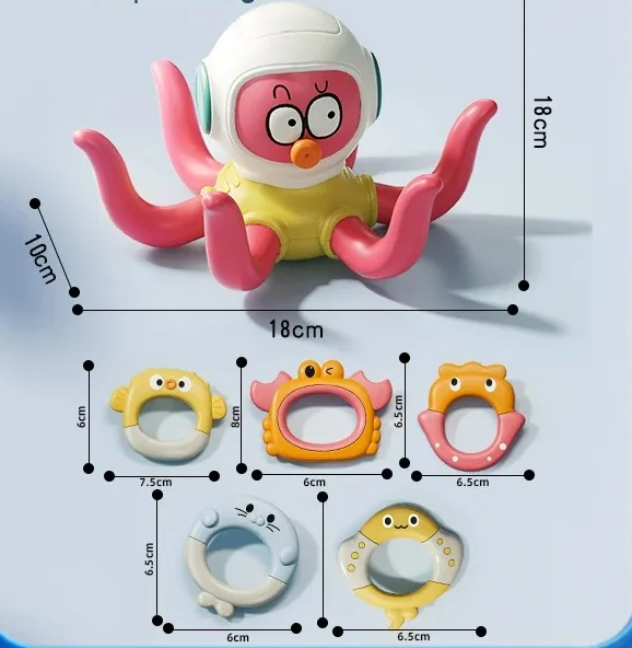 JUGUETE PARA EL BAÑO PULPO FLOTANTE